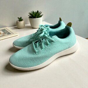 ALLBIRDS Pistachio Mint Green Lace Up Sneakers Size Women's 7